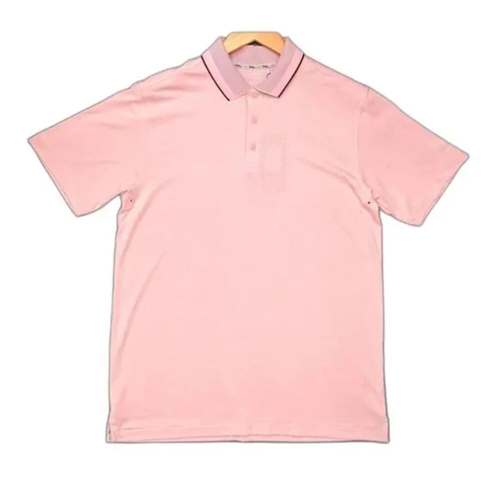 NEW Men's Walter Hagen Pink Short Sleeve Golf Polo Shirt XL